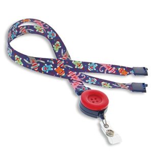 Breakaway Ribbon ID Necklace - Sock Monkey