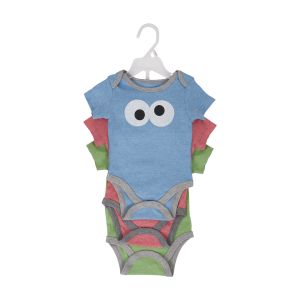 3-Piece Bodysuit Set - Cookie Monster Elmo and Oscar