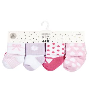 8-Pair Baby Socks - Girl