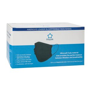 3-Ply Disposable Face Mask - Black