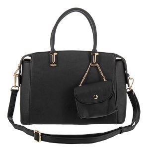 2-In-1 Double Handle Tote - Black