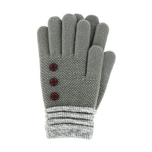 Britt's Knits Ultra Soft Gloves - Gray
