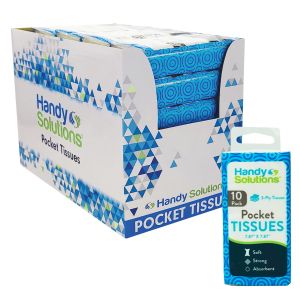 Handy Solutions 3-Ply Pocket Tissues - 10ct