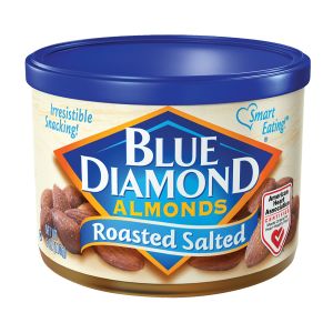 Blue Diamond Roasted Salted Almonds 6-Ounce Can