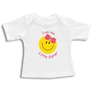 Little Sister Smiley Face Tee Shirt