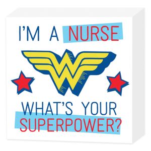 Wonder Woman Nurse Box Sign