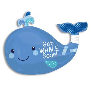 Jumbo Foil Balloon - Get Whale Soon