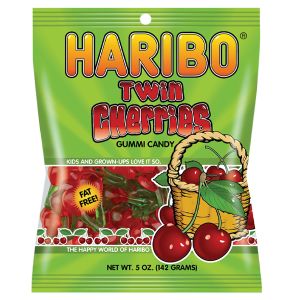 Haribo Twin Cherries Gummi Candy - 5oz Bags