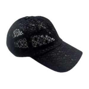 Black Lace Baseball Cap