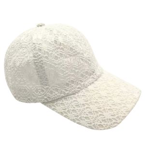White Lace Baseball Cap