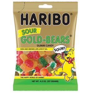 Haribo Gold-Bears Sour Gummi Candy - 4.5oz Bags