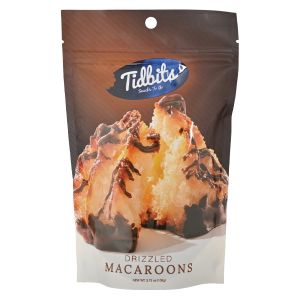 Tidbits Macaroons - Chocolate Drizzled