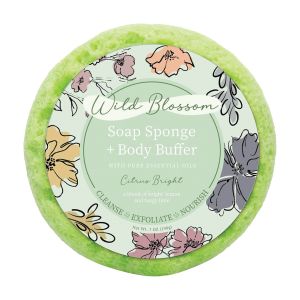 Wild Blossom Soap Sponge and Body Buffer - Citrus Bright