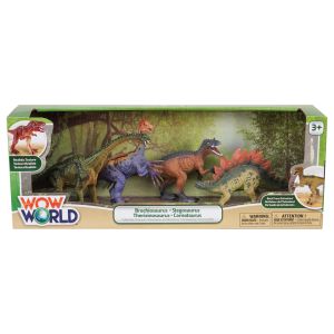 4-Piece Toy Dinosaur Set
