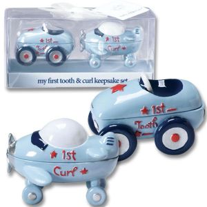 First Tooth and Curl Keepsake Set - Boy