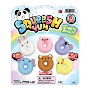 Six-Pack Squeesh Yum Jiggly Donuts