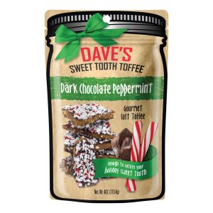 Dave's Sweet Tooth Gourmet Soft Toffee - Dark Chocolate Peppermint