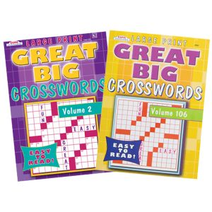 Large Print Great Big Crosswords Books