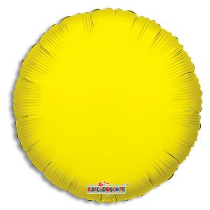 Solid Color Foil Balloon - Yellow - Bagged