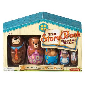 Tin Story Book Nesting Dolls - Goldilocks and the Three Bears