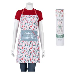 Farmhouse Holiday Apron - We Wisk You a Merry Christmas