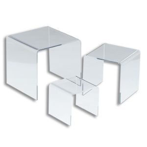 3-Piece Square Acrylic Risers Set