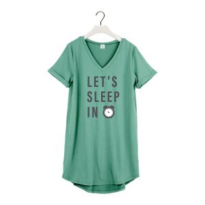 V-Neck Sleep Shirt - Let's Sleep In - Medium-Large