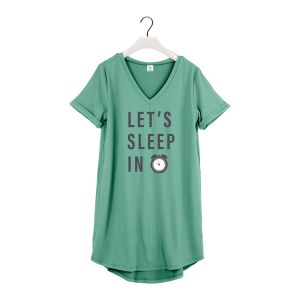 V-Neck Sleep Shirt - Let's Sleep In - Large-XL