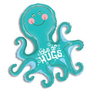 Jumbo Foil Balloon - Lots of Hugs Octopus