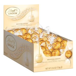Lindt Lindor Truffles - 60ct Display Box - White Chocolate