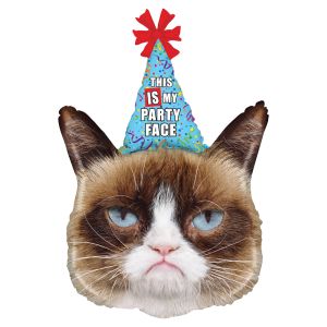 Jumbo Foil Balloon - Grumpy Cat This Is My Party Face