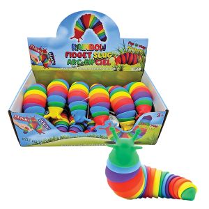 Rainbow Fidget Slug Toy