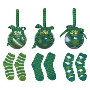 Lucky St Patrick's Day Socks in Acrylic Ball