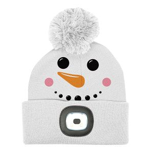 Night Scope Christmas Kids' Rechargeable Pom Hats