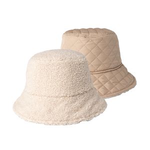 Reversible Sherpa Bucket Hat - Oatmeal