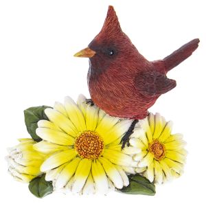 Resin Cardinal Flower Figurines
