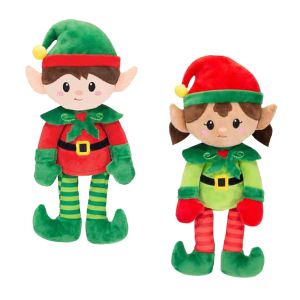 15-Inch Christmas Elf Dolls - Boy & Girl