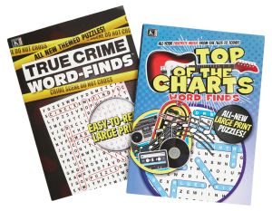 Word-Finds Puzzle Books - True Crime & Tope of the Charts