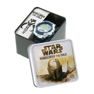LCD Date & Time Watch in Tin Case - Star Wars Baby Yoda