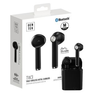 Gen Tek TW3 Bluetooth Earbuds - Black