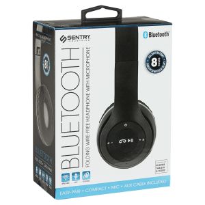 Sentry Bluetooth Wireless Headphones - Black