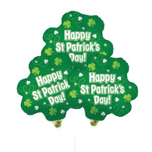 Pre-Inflated Mini Balloon On Stick - 9 Inch - St Patrick's Day