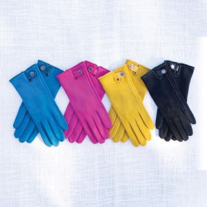 Micro Suede Button Tab Gloves