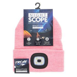 Brightside Rechargeable LED Beanie - Pink