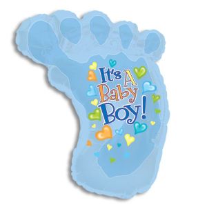 Jumbo Foil Balloon - It's a Baby Boy Foot