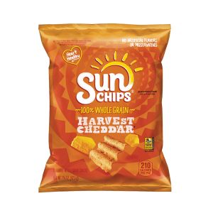 Sunchips Harvest Cheddar Whole Grain Snacks - Large Single Serving Size