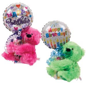 Birthday Rainbow Bear Kelliloons - Variety Mix