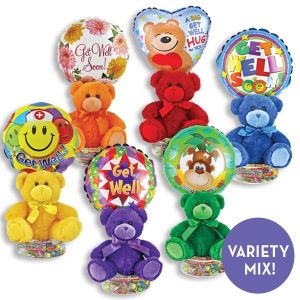 Get Well Bright Bear Kelliloons - Variety Mix