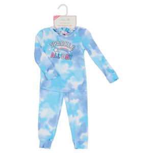 Toddler Girl's Hacci Pajama and Scrunchie Set - Sparkle All Day