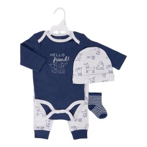 4-Piece Baby Clothing Set - Hello Friend